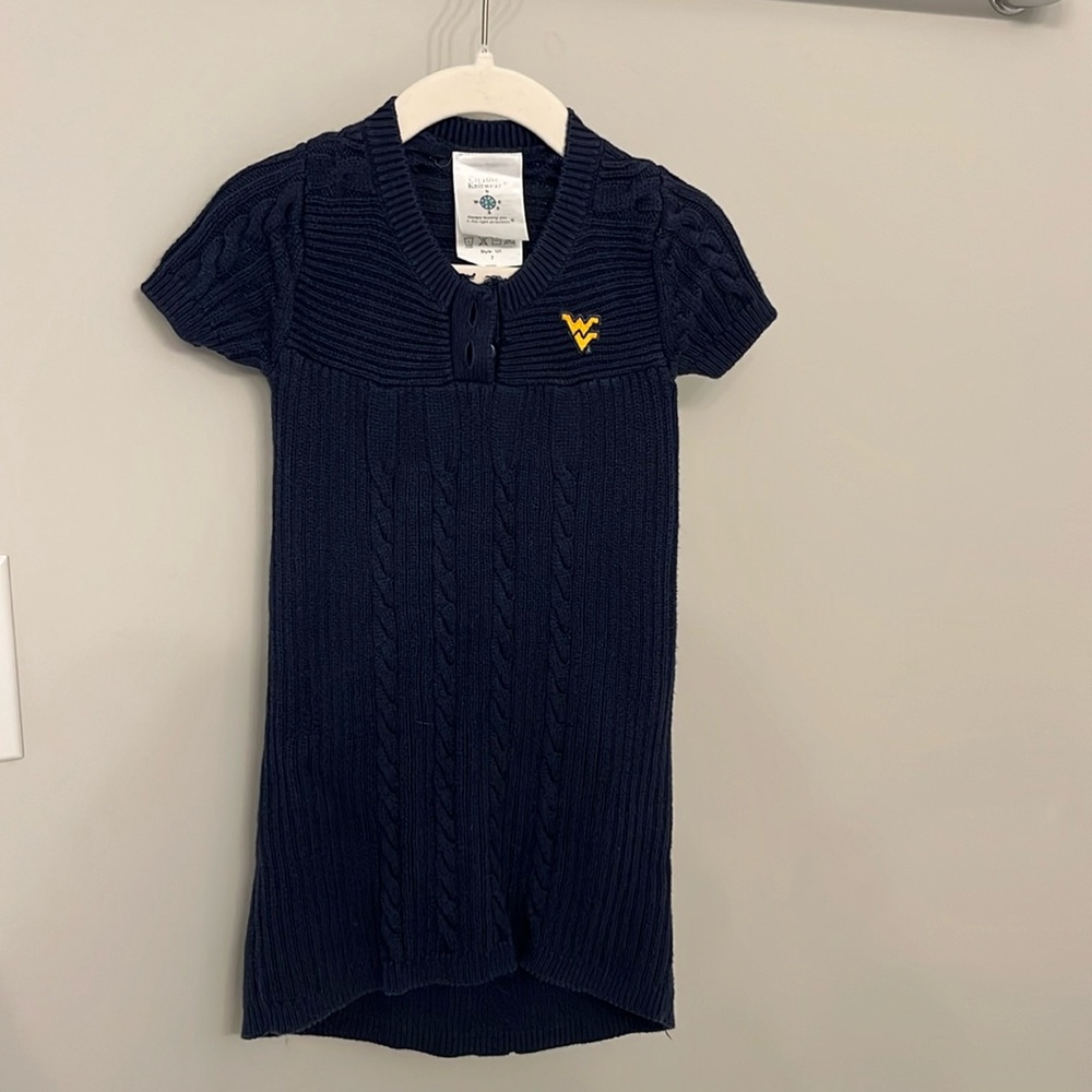 West Virginia Girl’s Sweater Dress Size 2